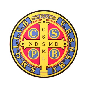 AD82155 - Adesivo Medalha de São Bento - 8,5x8,5cm