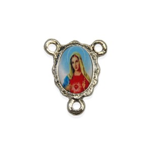 ET1671057P5 - Entremeio Sagrado Coração de Maria Resinado c/ 5un. - 1,9x1,5cm