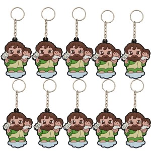 CH50421P10 - Chaveiro José Emborrachado c/ 10un. - 11X3cm