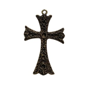 CZ851522 - Cruz Metal Ouro Velho - 8,3x5,9cm