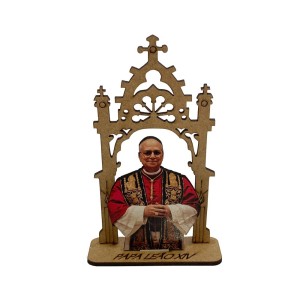 CP81467 - Capela Papa Leão XIV MDF – 12,5x7,5cm