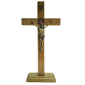 CU760062 - Crucifixo de Mesa Madeira - 35x17cm (3354)