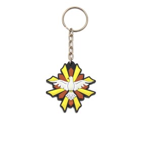 CH50812 - Chaveiro Divino Espírito Santo Emborrachado - 12x4,5cm