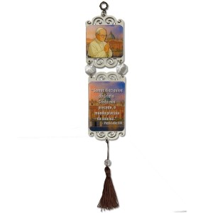 MO413750 - Móbile Papa Leão XIV MDF Resinado - 36x6,3cm