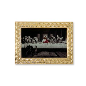 QD91219 - Quadro Santa Ceia - 13x18cm