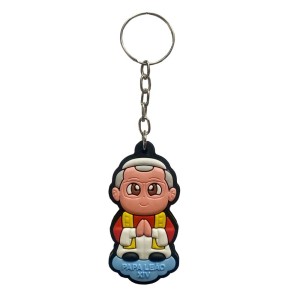 CH50443 - Chaveiro Papa Leão XIV Emborrachado - 11,5x3cm