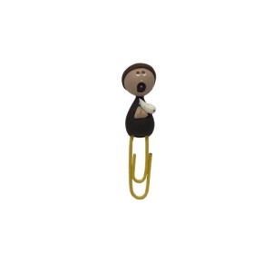CL2120215 - Clips São Francisco de Assis Biscuit - 5,5x1,5cm