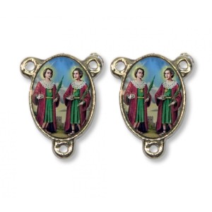 ET1681490P2 - Entremeio São Cosme e Damião Duplo Resinado c/ 2un. - 2,5x2cm