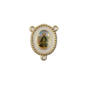 ET1610501 - Entremeio N. Sra. Aparecida Dourado Resinado 1un. - 2,7x2,2cm