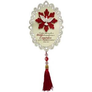 AO4101310 - Adorno Divino Espiríto Santo MDF - 28x11cm