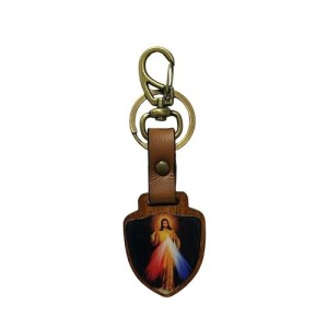CH762320 - Chaveiro Jesus Misericordioso Madeira - 12x4cm (CH62-14.01)