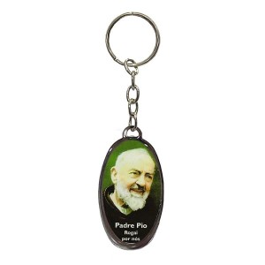 CH1090082 - Chaveiro São Padre Pio de Pietrelcina Resinado – 11x3cm