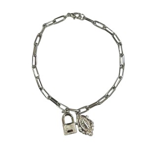 PU28205 - Pulseira N. Sra. das Graças Cadeia de Consagração - 19cm