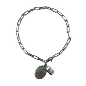 PU28310 - Pulseira São José Cadeia de Consagração - 19cm