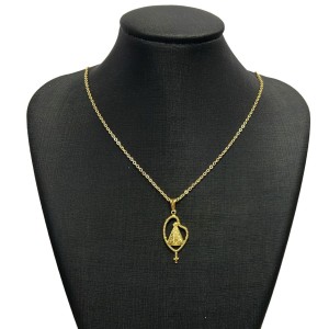 CF621100 - Colar N. Sra. Aparecida Folheado Terço - 45cm