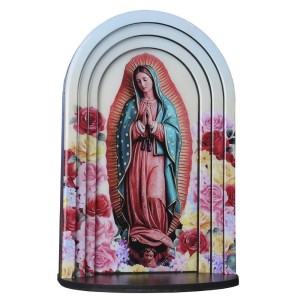QD1989510 - Pedestal N. Sra. De Guadalupe 3D Resinado - 25x16cm