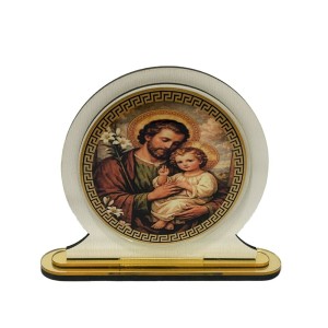 AO292650 - Pedestal São José Resinado - 9,5x11,5cm