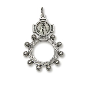 AN83255 - Dezena de Dedo N. Sra. De Nazaré Metal - Tamanho Único 5x3,5cm
