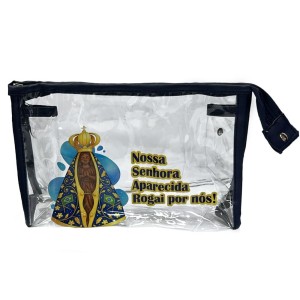 NE040030 - Kit Necessaire N. Sra. Aparecida c/ 3un - 23x16cm 