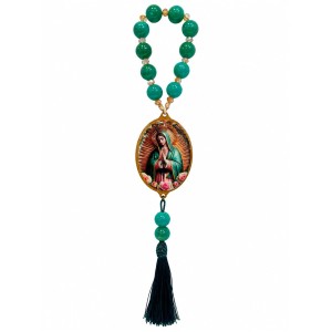 AD2041050 - Adorno N. Sra. De Guadalupe Resina Azul - 37x7cm