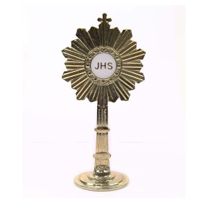 PD112025 - Ostensório Primeira Eucaristia Dourado - 14,5x7cm