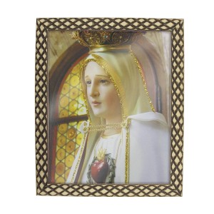 QD91301 - Quadro N. Sra. De Fátima - 23x28cm