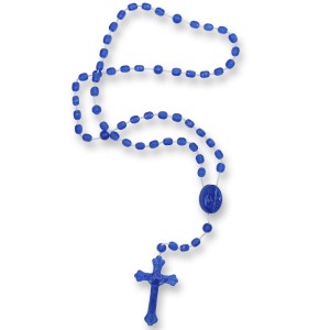 TE050013 - Terço Acrílico Azul Royal - 32cm