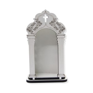 OT818025 - Oratório de Madeira Branca - 20x11,5cm