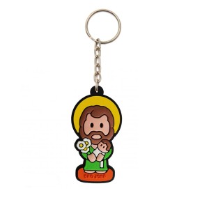 CH50420 - Chaveiro São José Emborrachado - 12x4,5cm