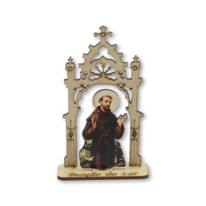 CP81454 - Capela São Francisco de Assis MDF - 12,5x7,5cm