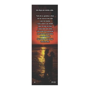 MP67323P50 - Marcador de Página Um Anjo em Minha Vida... c/ 50un. - 15x5cm