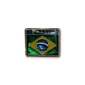 BO18002P6 - Botton Bandeira do Brasil c/ 6un. - 1,7x1,5cm