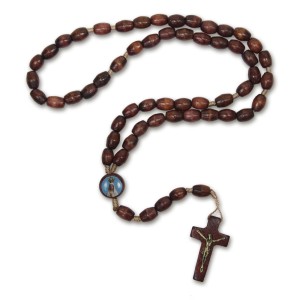 TE942024 - Terço N. Sra. de Fátima Madeira - 43cm