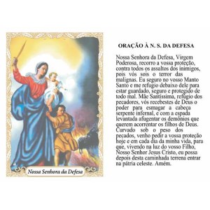 OG14031P100 - Oração N. Sra. Da Defesa c/ 100un. - 9,5x6,5cm